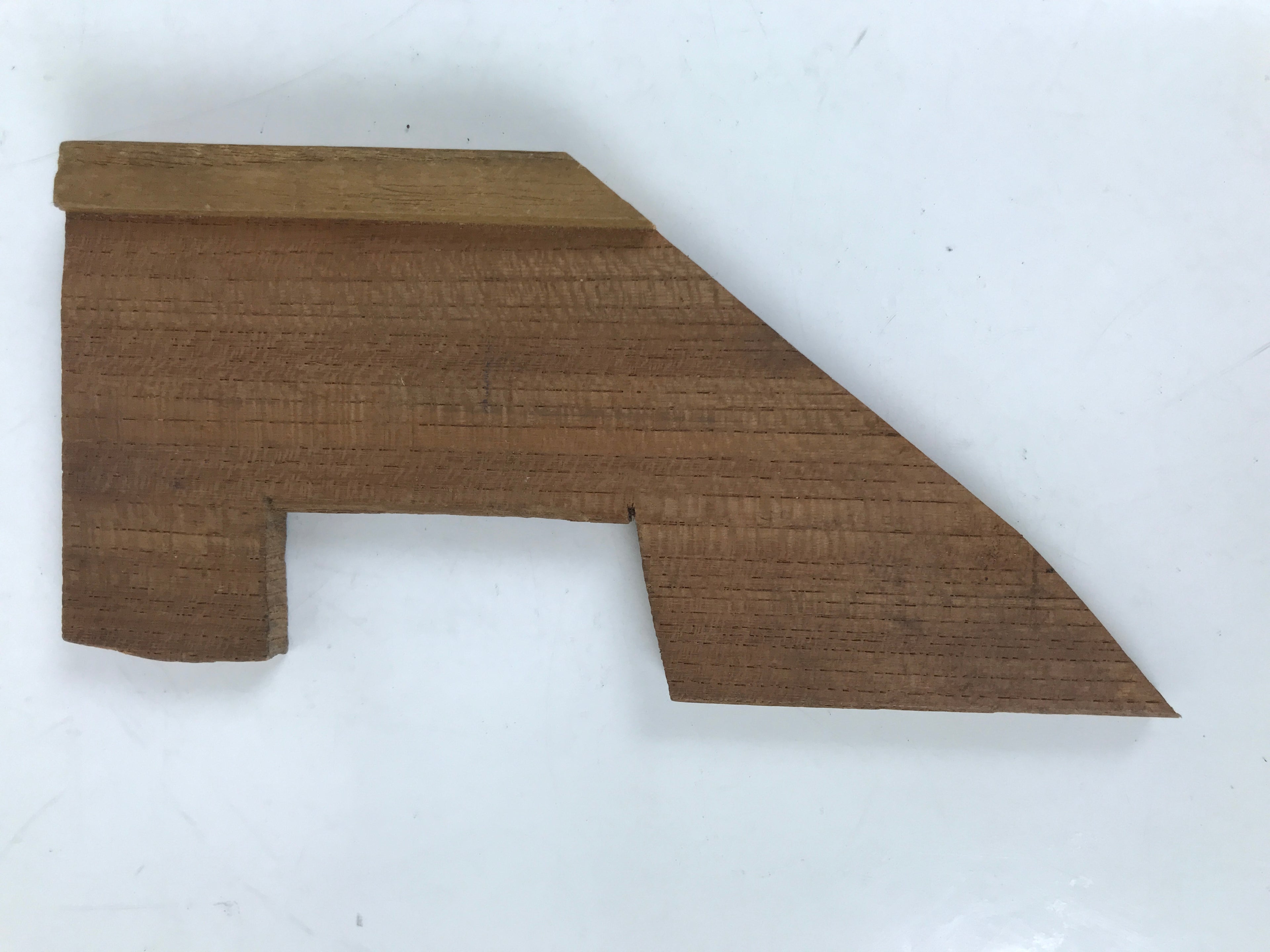 Japanese Wood Angle Ruler Vtg Square Woodworking Carpentry Tool 45degrees T303