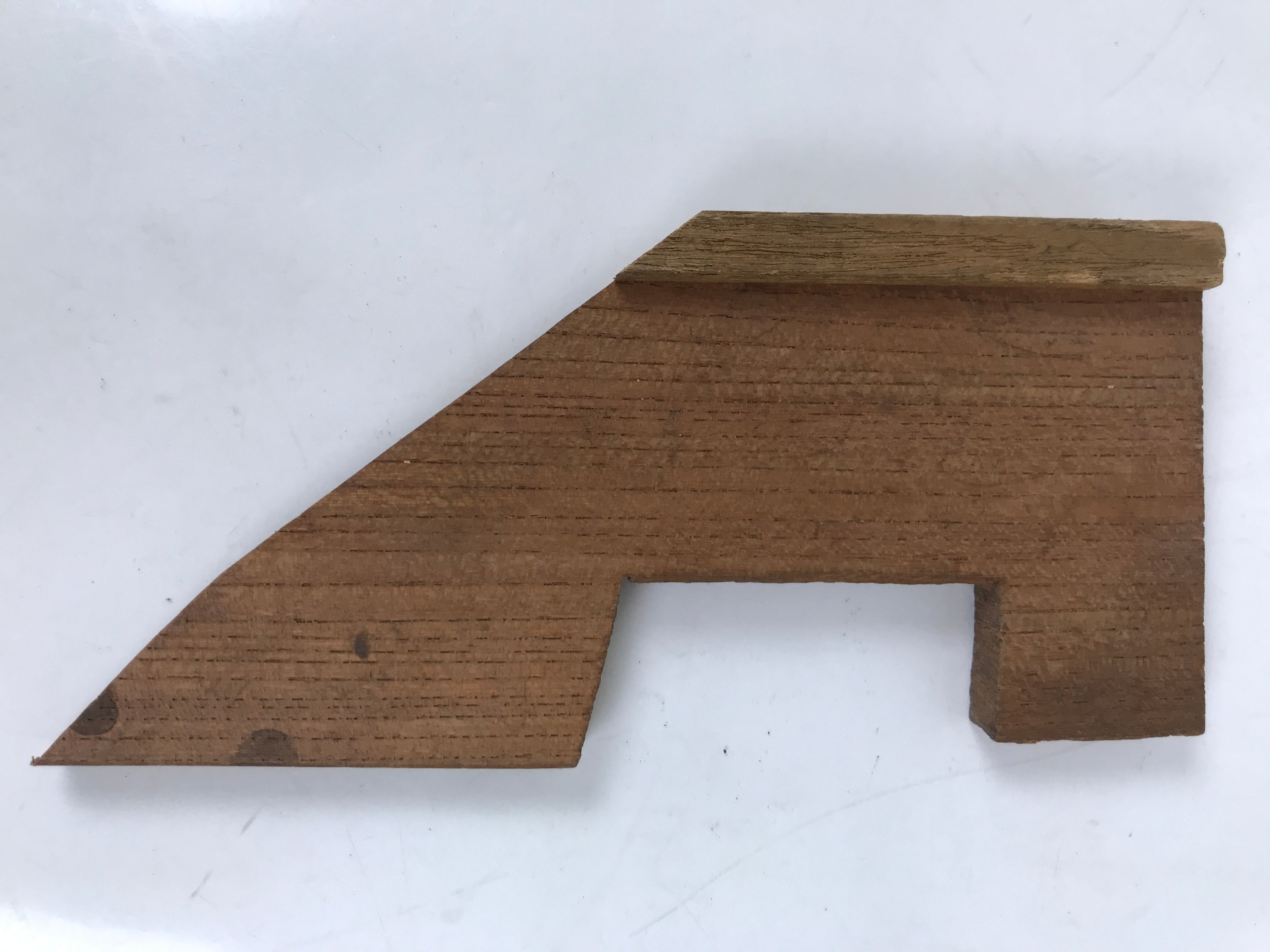 Japanese Wood Angle Ruler Vtg Square Woodworking Carpentry Tool 45degrees T303