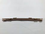 Japanese Wood Bamboo Hanging Shikishi Art Board Frame Vtg Fan Shape Brown FL513