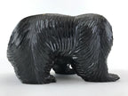 Japanese Wood Carved Ainu Bear Statue Vtg Sculpture Hokkaido Brown AB103