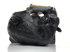 Japanese Wood Carved Ainu Bear Statue Vtg Sculpture Hokkaido Brown Stand AB116