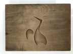 Japanese Wood Carved Kashigata Cake Mold Sweet Wagashi Crane Bird Tsuru Kg714