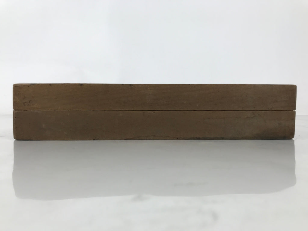 Japanese Wood Carved Kashigata Cake Mold Sweet Wagashi Folk Kanji Frame Kg658