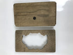 Japanese Wood Carved Kashigata Cake Mold Sweet Wagashi Incense Pot Frame Kg680