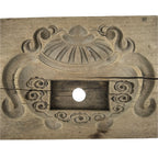 Japanese Wood Carved Kashigata Cake Mold Sweet Wagashi Incense Pot Frame Kg680