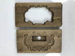 Japanese Wood Carved Kashigata Cake Mold Sweet Wagashi Incense Pot Frame Kg737