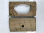 Japanese Wood Carved Kashigata Cake Mold Sweet Wagashi Incense Pot Frame Kg737