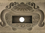 Japanese Wood Carved Kashigata Cake Mold Sweet Wagashi Incense Pot Frame Kg737