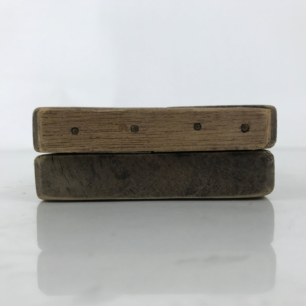 Japanese Wood Carved Kashigata Cake Mold Sweet Wagashi Prawn Shrimp Ebi Kg610