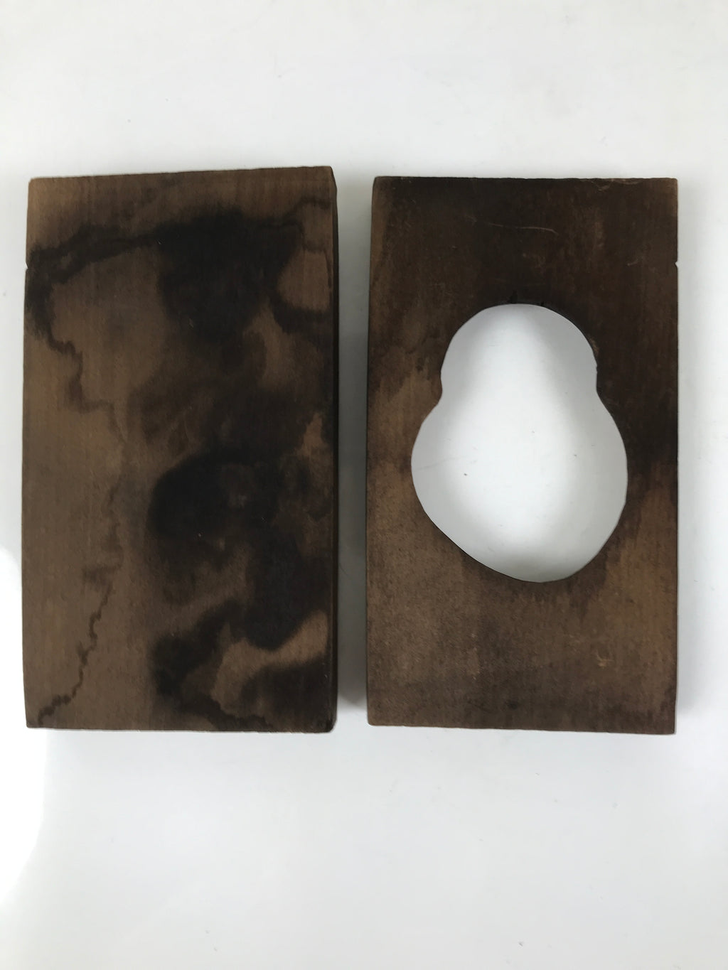 Japanese Wood Carved Kashigata Cake Mold Sweet Wagashi Shiitake Mushroom Kg602