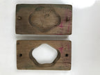 Japanese Wood Carved Kashigata Cake Mold Sweet Wagashi Shiitake Mushroom Kg726