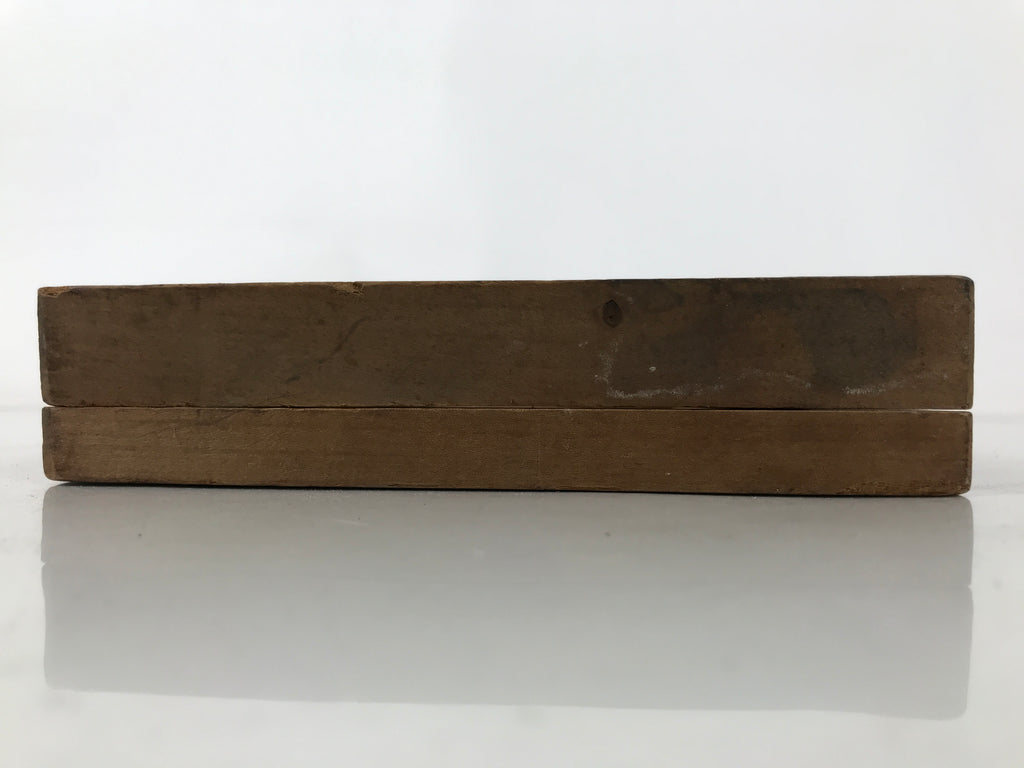 Japanese Wood Carved Kashigata Cake Mold Sweet Wagashi Square Mon Shuriken Kg681