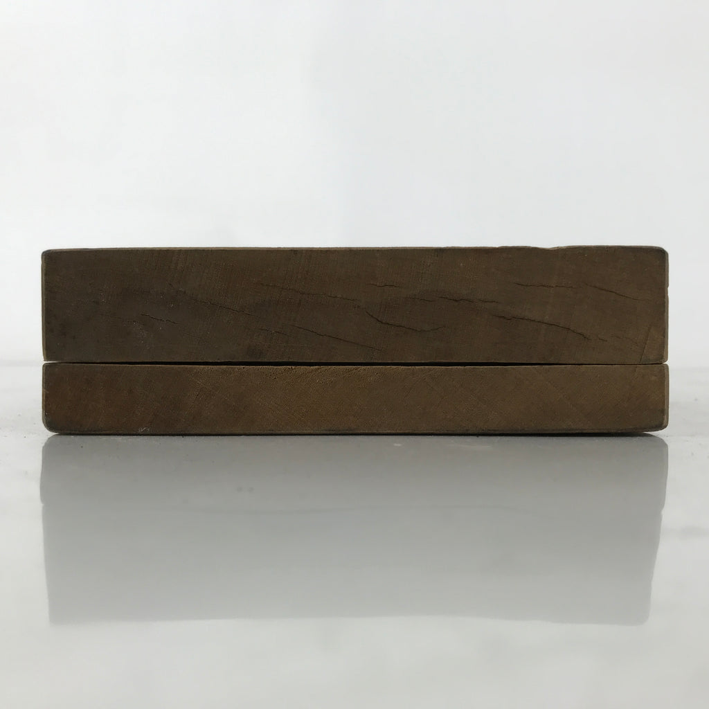 Japanese Wood Carved Kashigata Cake Mold Sweet Wagashi Square Mon Shuriken Kg681