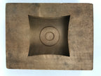 Japanese Wood Carved Kashigata Cake Mold Sweet Wagashi Square Mon Shuriken Kg681
