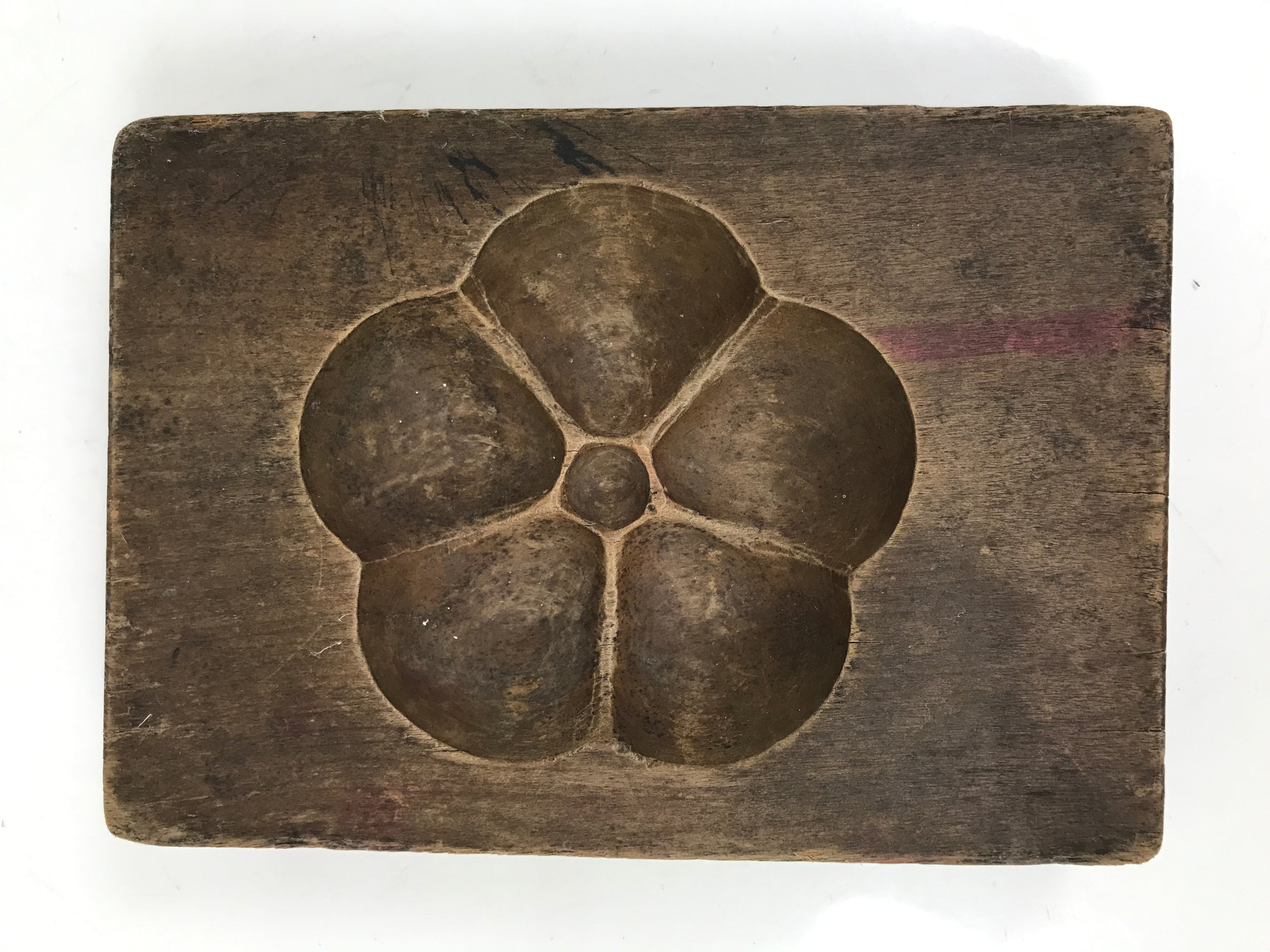 Japanese Wood Carved Kashigata Cake Mold Sweet Wagashi Ume Plum Blossom Kg607
