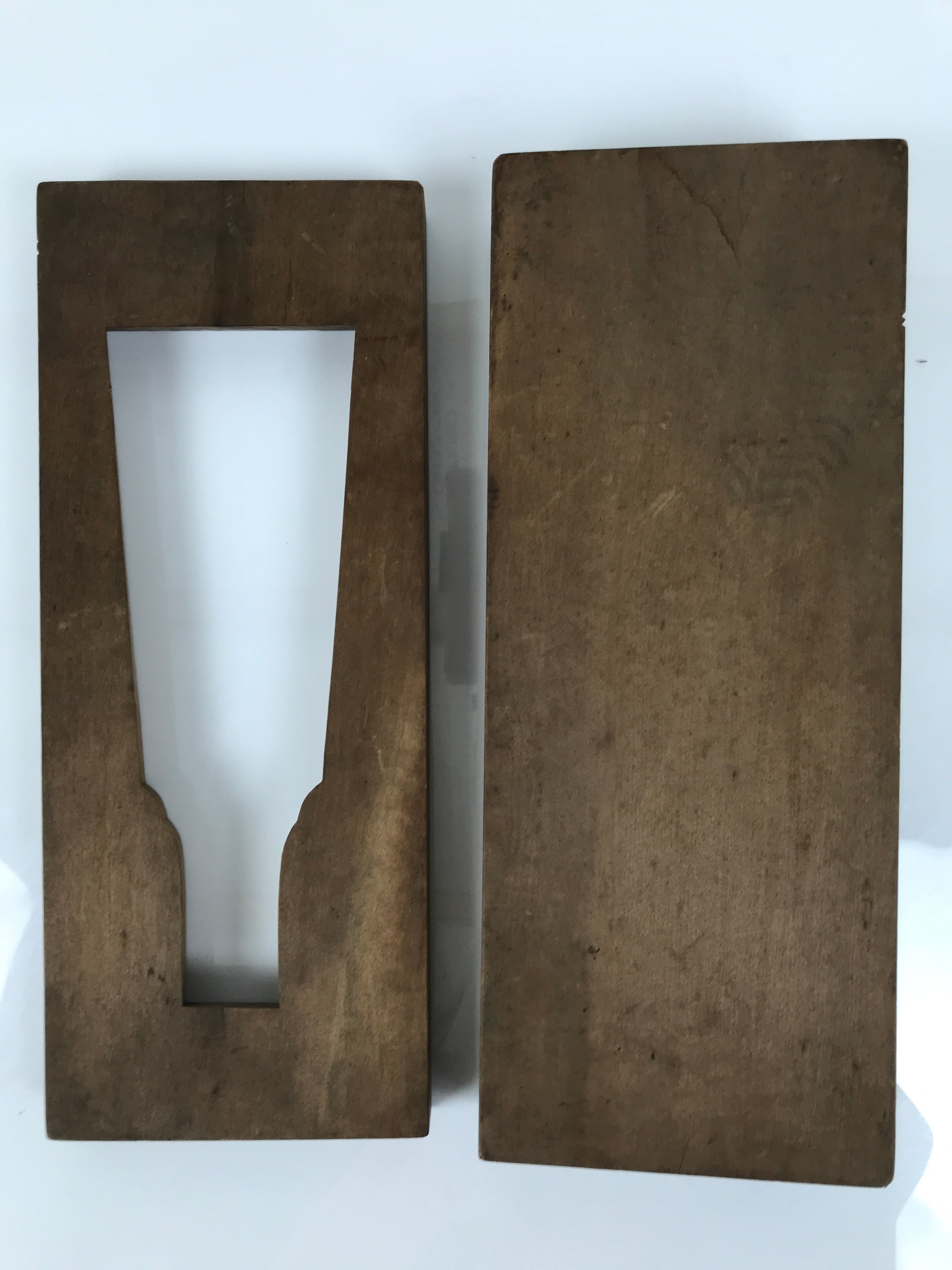 Japanese Wood Carved Kashigata Cake Mold Sweets Wagashi Hagoita Celebration Kg806