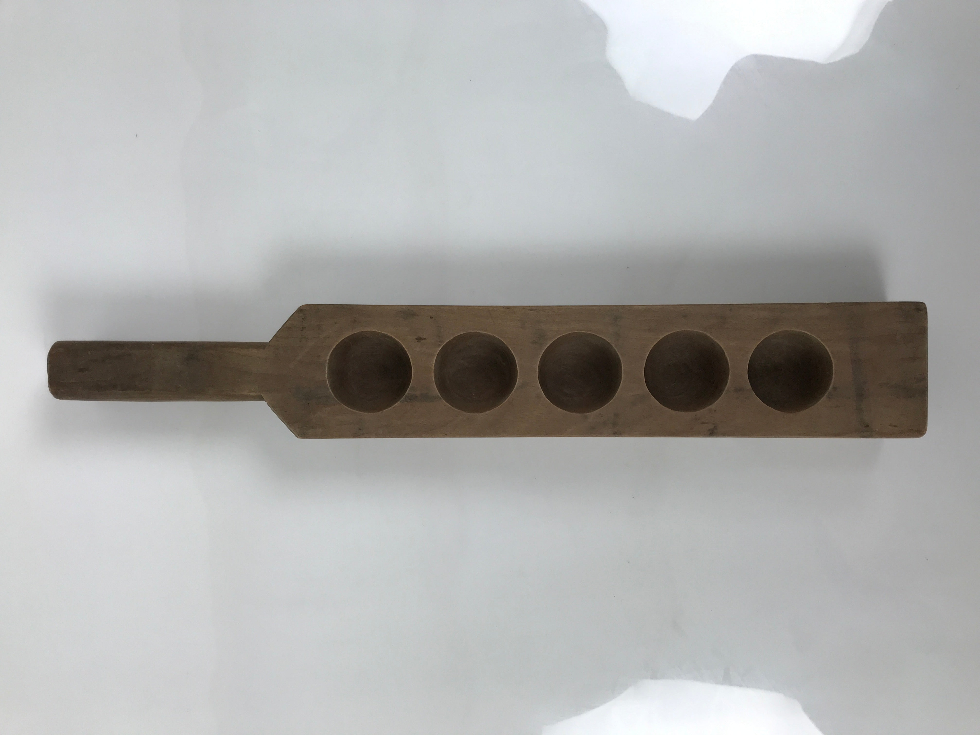 Japanese Wood Carved Kashigata Cake Mold Sweets Wagashi Half Sphere Balls Kg804