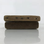 Japanese Wood Carved Kashigata Cake Mold Vtg Sweet Wagashi Apple Ringo Kg689