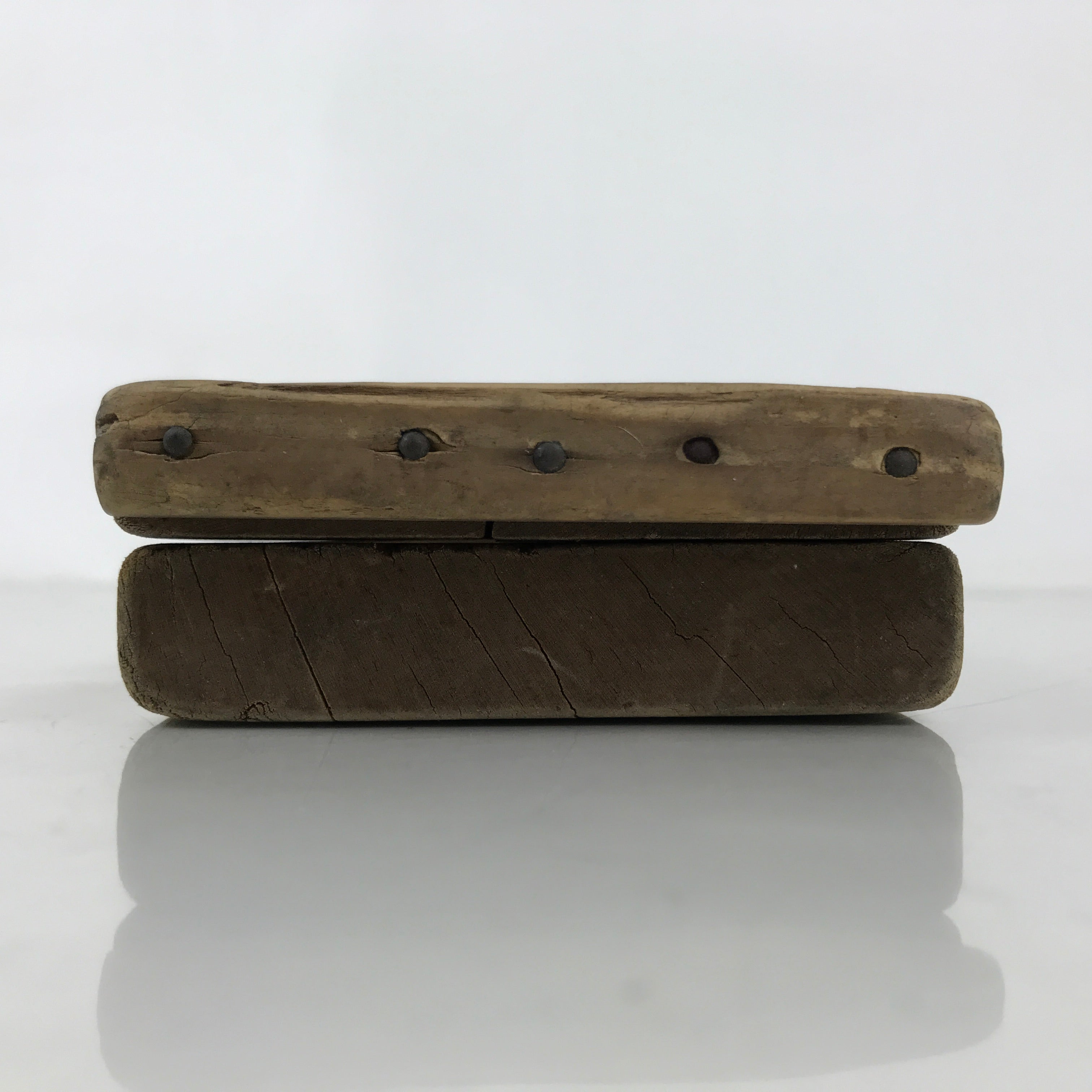 Japanese Wood Carved Kashigata Cake Mold Vtg Sweet Wagashi Apple Ringo Kg689
