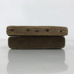 Japanese Wood Carved Kashigata Cake Mold Vtg Sweet Wagashi Apple Ringo Kg689