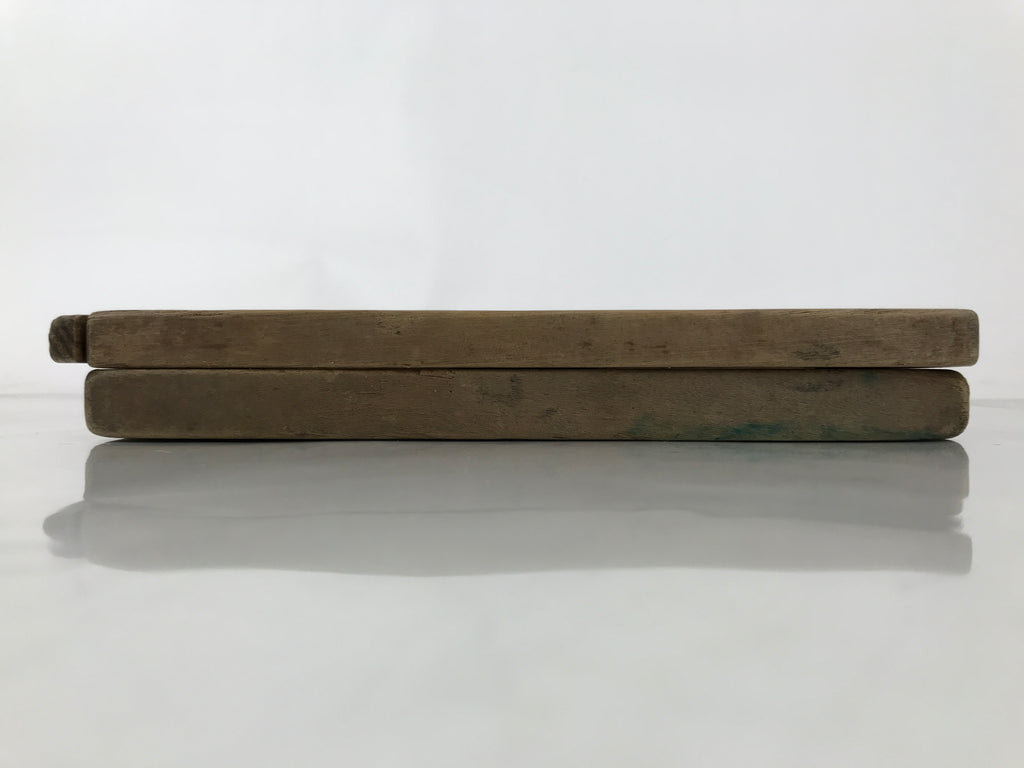 Japanese Wood Carved Kashigata Cake Mold Vtg Sweet Wagashi Apple Ringo Kg689