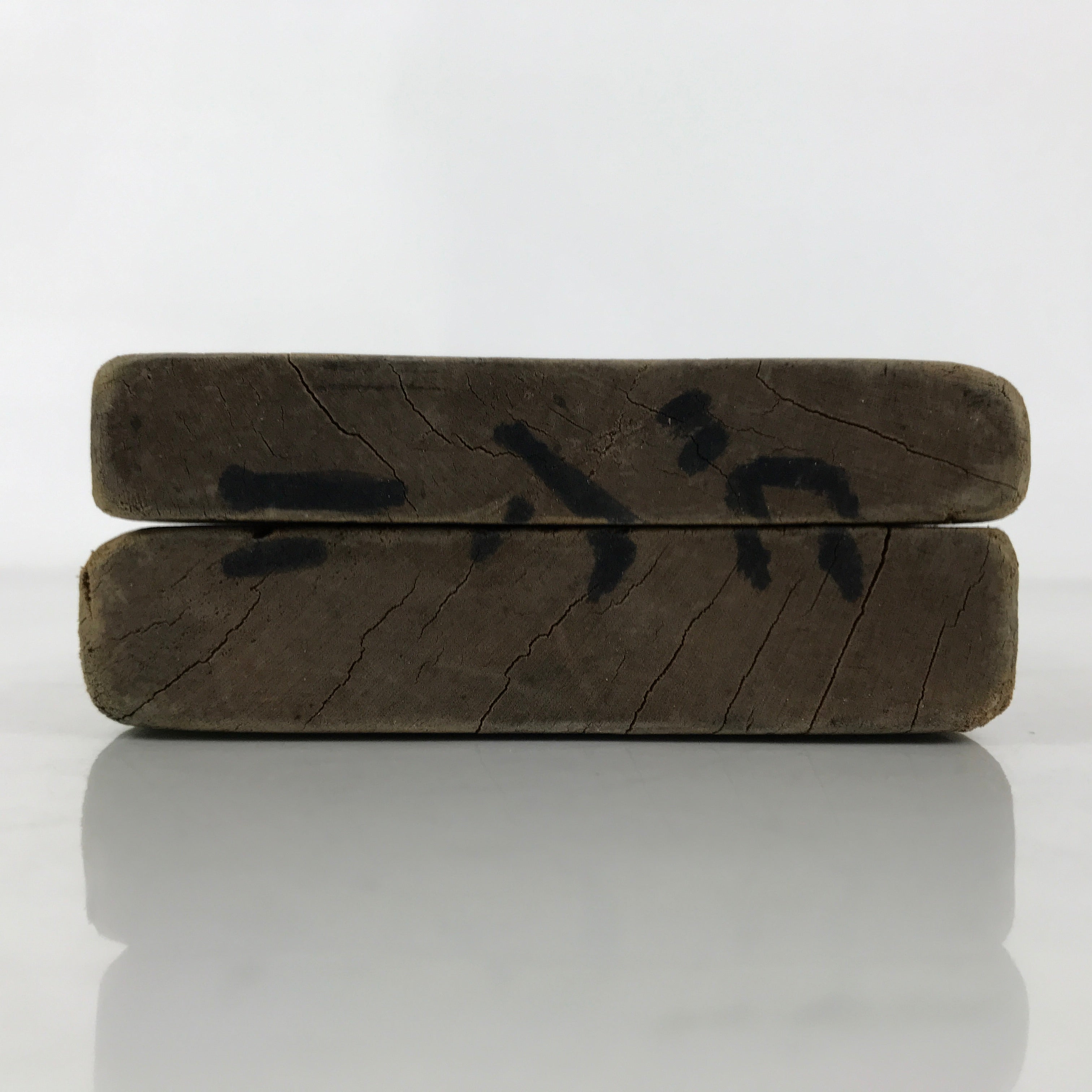 Japanese Wood Carved Kashigata Cake Mold Vtg Sweet Wagashi Apple Ringo Kg689
