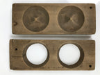 Japanese Wood Carved Kashigata Cake Mold Vtg Sweet Wagashi Apple Ringo Kg689