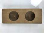Japanese Wood Carved Kashigata Cake Mold Vtg Sweet Wagashi Apple Ringo Kg765