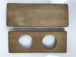 Japanese Wood Carved Kashigata Cake Mold Vtg Sweet Wagashi Apple Ringo Kg765