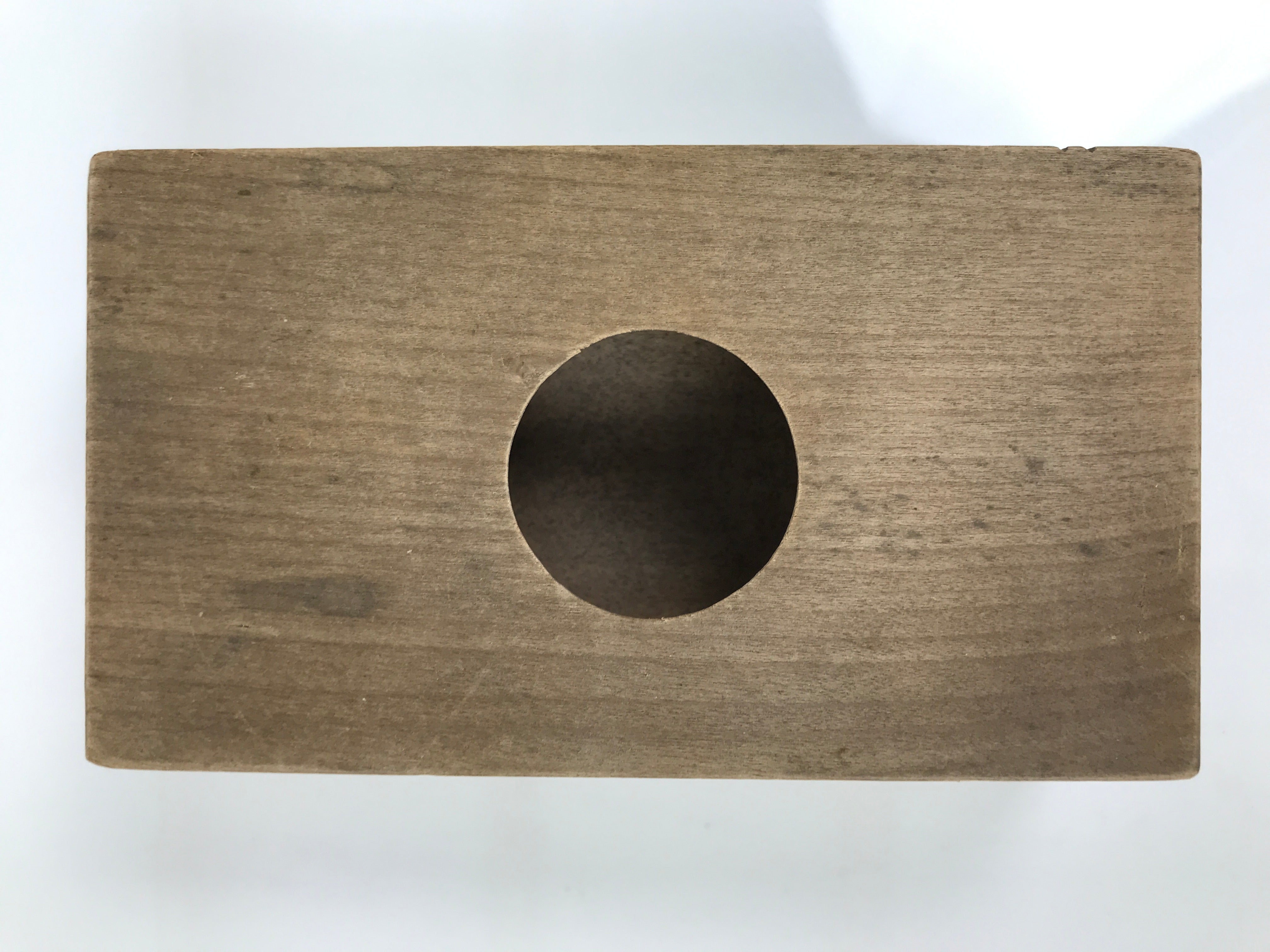 Japanese Wood Carved Kashigata Cake Mold Vtg Sweet Wagashi Apple Ringo Kg786