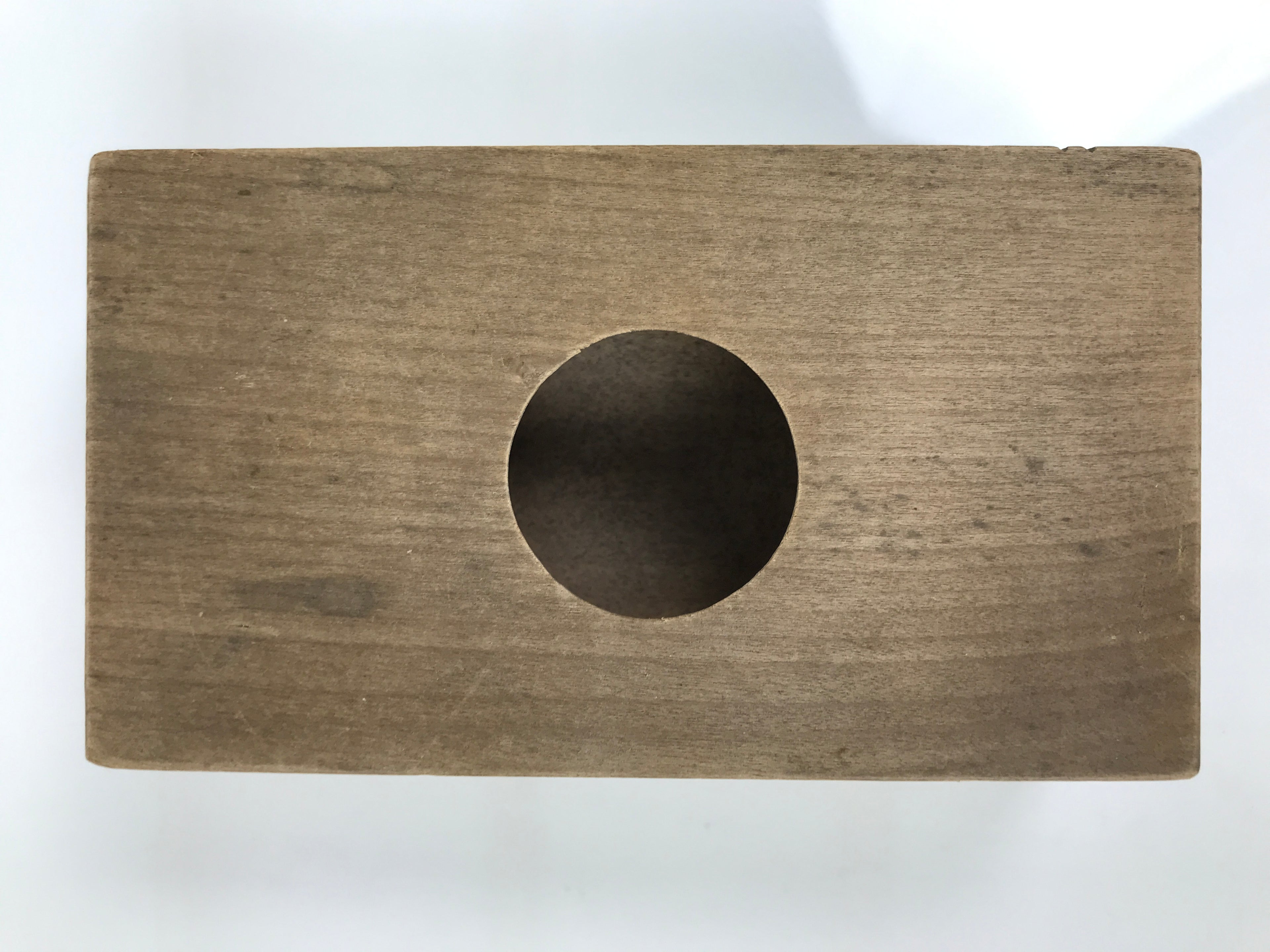 Japanese Wood Carved Kashigata Cake Mold Vtg Sweet Wagashi Apple Ringo Kg786