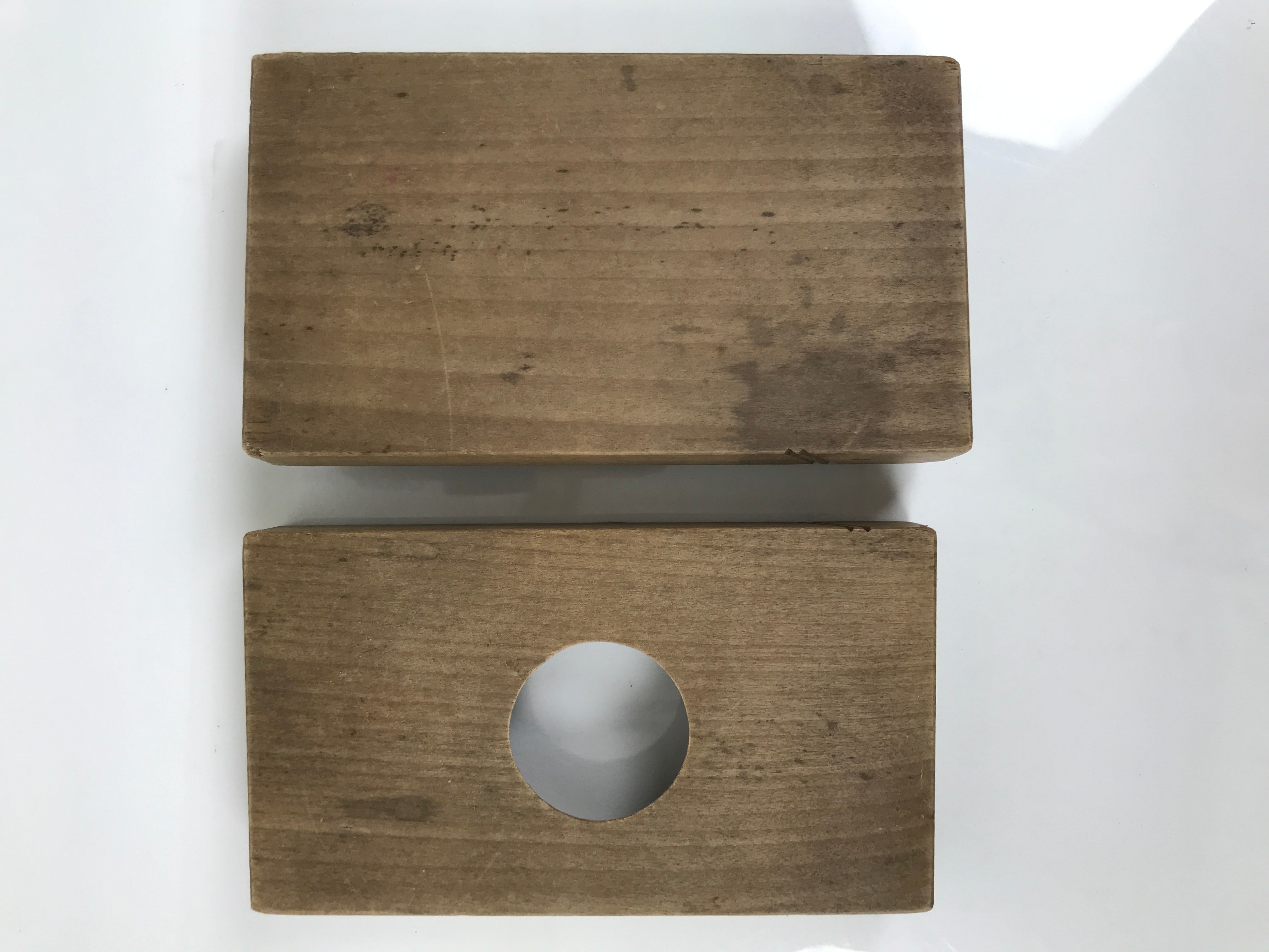 Japanese Wood Carved Kashigata Cake Mold Vtg Sweet Wagashi Apple Ringo Kg786