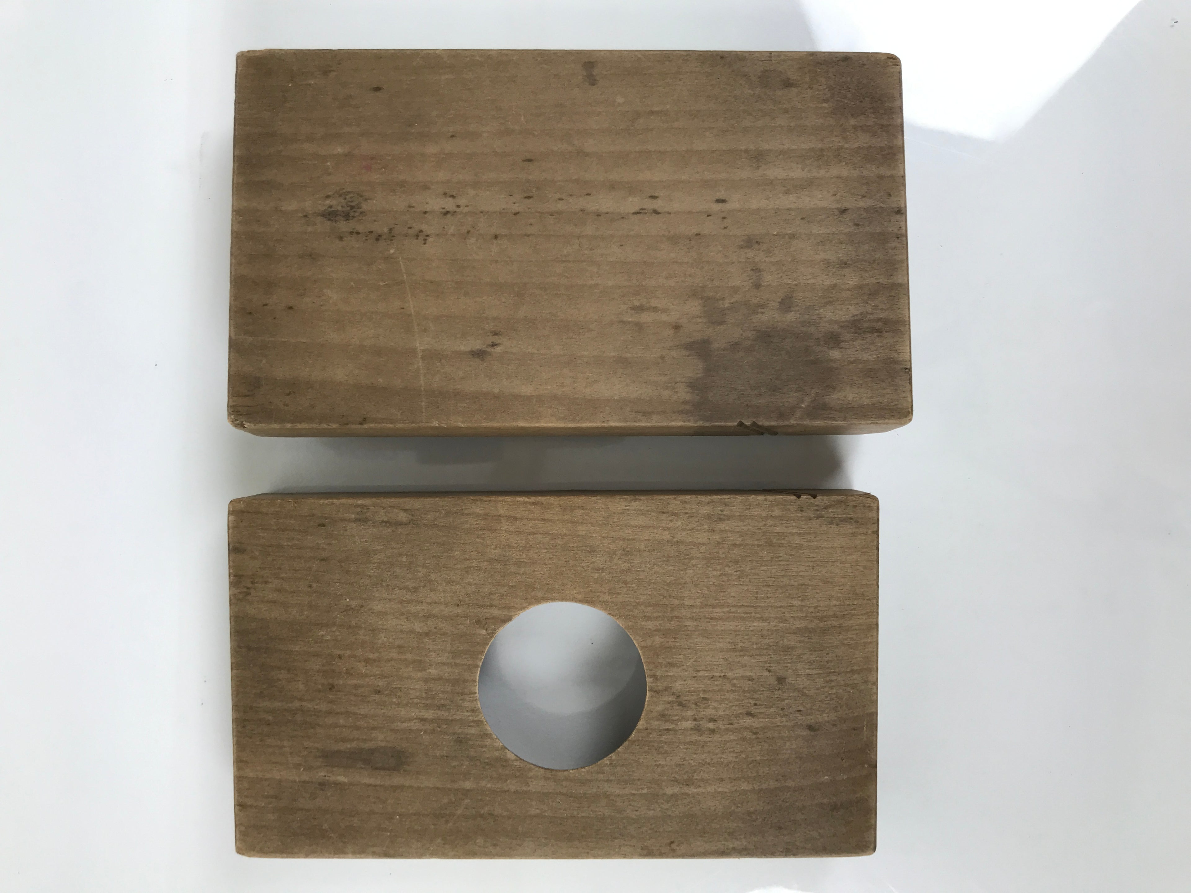Japanese Wood Carved Kashigata Cake Mold Vtg Sweet Wagashi Apple Ringo Kg786