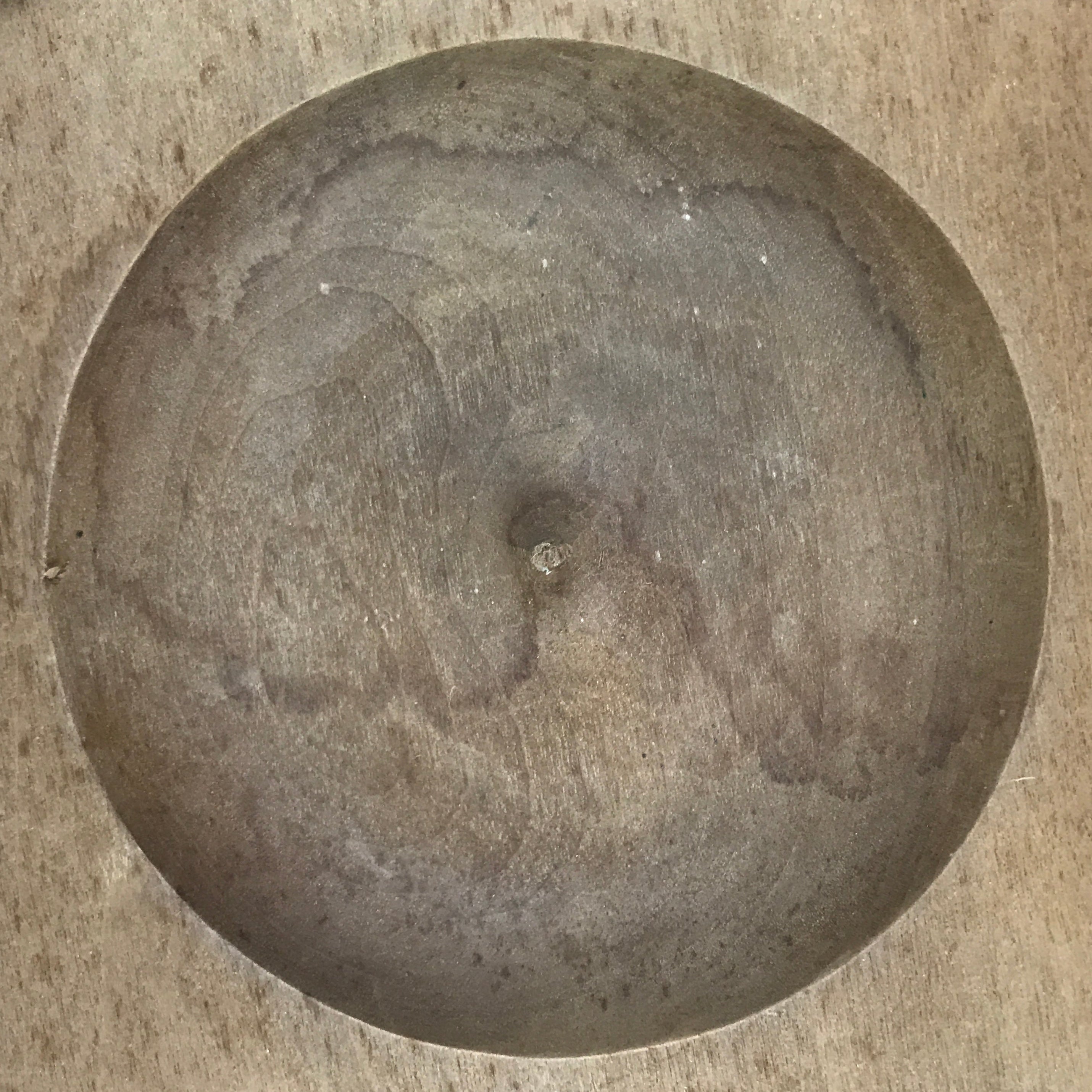 Japanese Wood Carved Kashigata Cake Mold Vtg Sweet Wagashi Apple Ringo Kg803