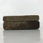 Japanese Wood Carved Kashigata Cake Mold Vtg Sweet Wagashi Bamboo Shoot Kg574