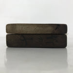 Japanese Wood Carved Kashigata Cake Mold Vtg Sweet Wagashi Bamboo Shoot Kg574