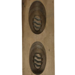 Japanese Wood Carved Kashigata Cake Mold Vtg Sweet Wagashi Bamboo Shoot Kg574