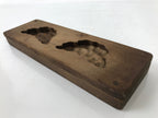 Japanese Wood Carved Kashigata Cake Mold Vtg Sweet Wagashi Beans Mame Kg553