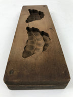 Japanese Wood Carved Kashigata Cake Mold Vtg Sweet Wagashi Beans Mame Kg553