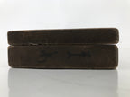 Japanese Wood Carved Kashigata Cake Mold Vtg Sweet Wagashi Beans Mame Kg553
