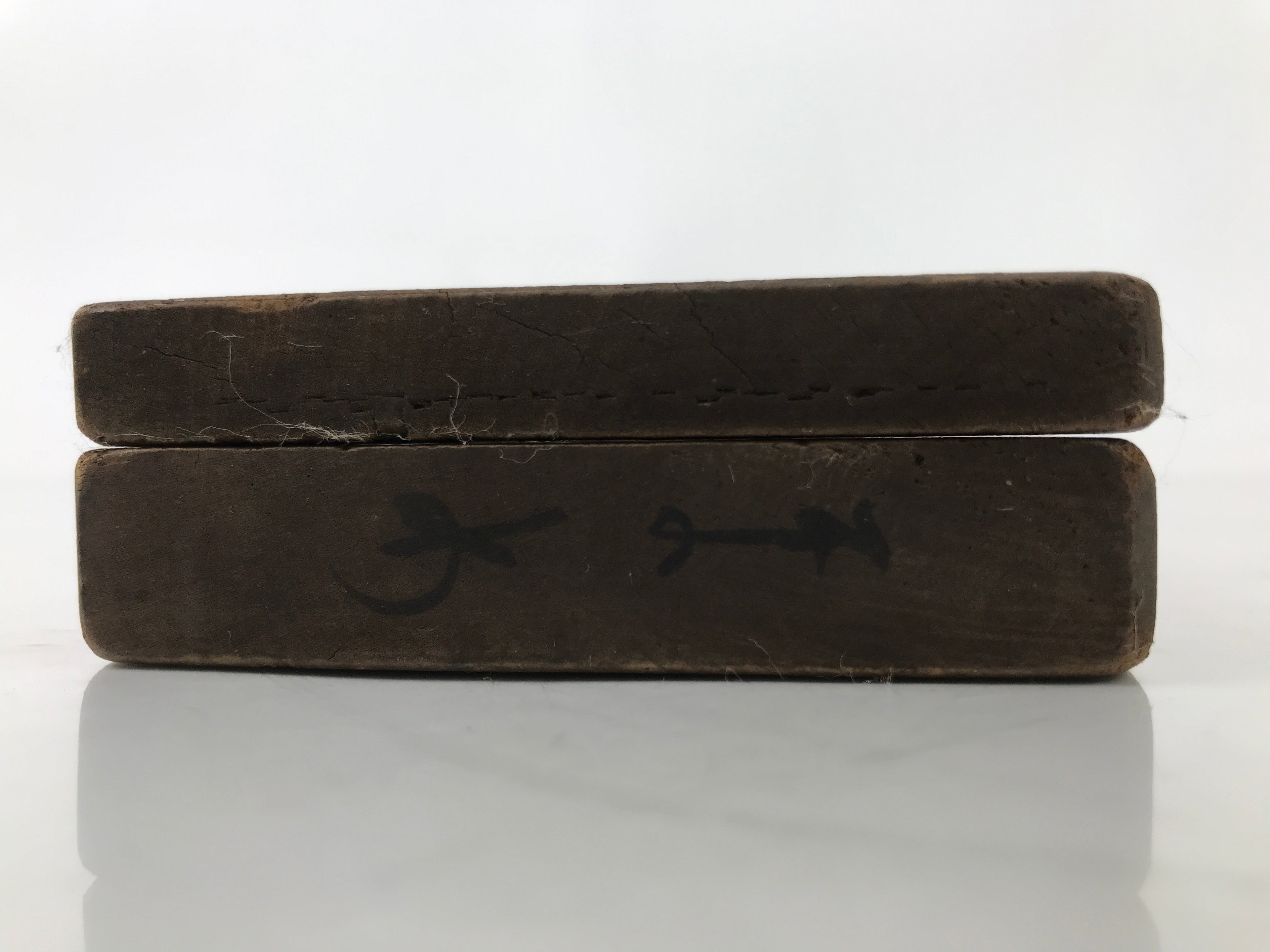 Japanese Wood Carved Kashigata Cake Mold Vtg Sweet Wagashi Beans Mame Kg553