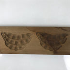 Japanese Wood Carved Kashigata Cake Mold Vtg Sweet Wagashi Beans Mame Kg553