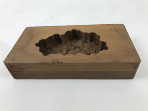 Japanese Wood Carved Kashigata Cake Mold Vtg Sweet Wagashi Cherry Blossom Kg540