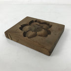 Japanese Wood Carved Kashigata Cake Mold Vtg Sweet Wagashi Cherry Blossom Kg591