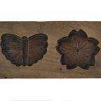 Japanese Wood Carved Kashigata Cake Mold Vtg Sweet Wagashi Cherry Blossom Kg695