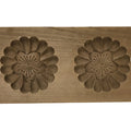 Japanese Wood Carved Kashigata Cake Mold Vtg Sweet Wagashi Cherry Blossoms Kg711