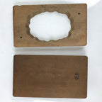 Japanese Wood Carved Kashigata Cake Mold Vtg Sweet Wagashi Chrysanthemum Kg542