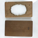 Japanese Wood Carved Kashigata Cake Mold Vtg Sweet Wagashi Chrysanthemum Kg542