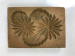 Japanese Wood Carved Kashigata Cake Mold Vtg Sweet Wagashi Chrysanthemum Kg592