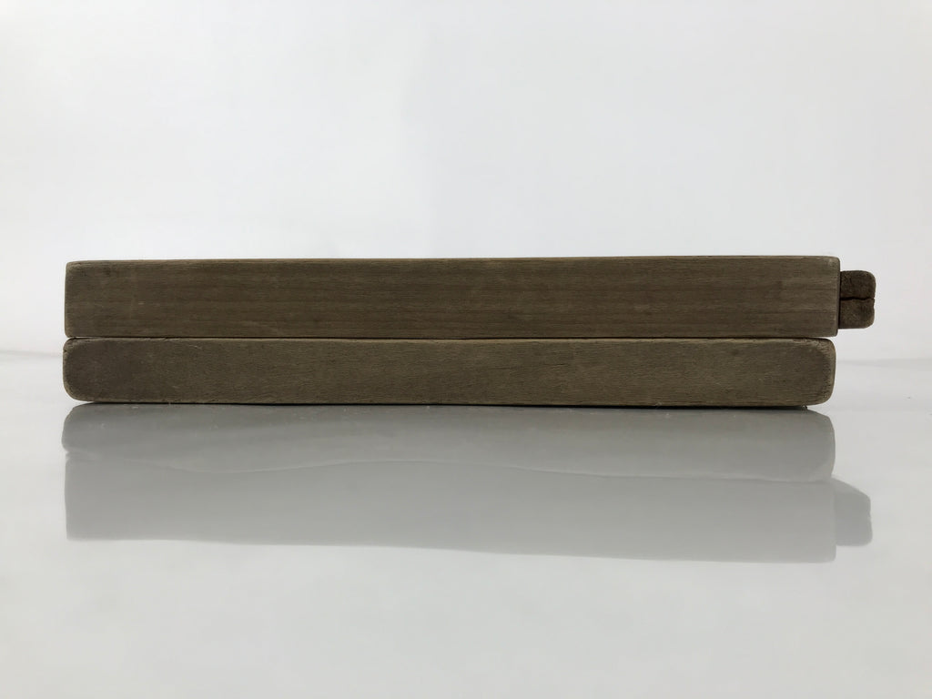 Japanese Wood Carved Kashigata Cake Mold Vtg Sweet Wagashi Crane Tsuru Kg606